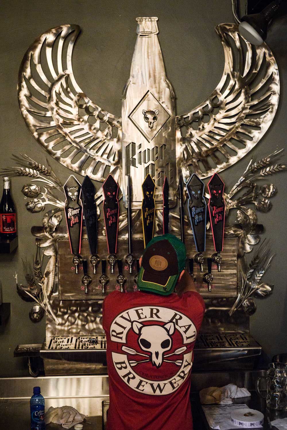 River Rat Brewery taps